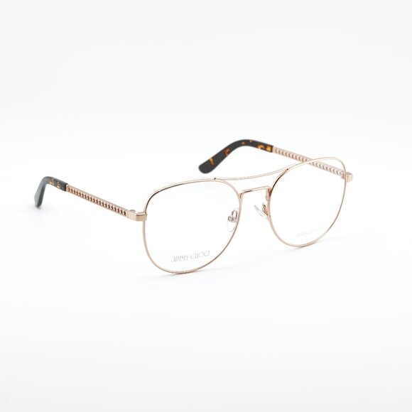 Jimmy Choo JC200 0J5G 00 Eyeglasses Gold 54mm Aviator Frame - Picture 1 of 11